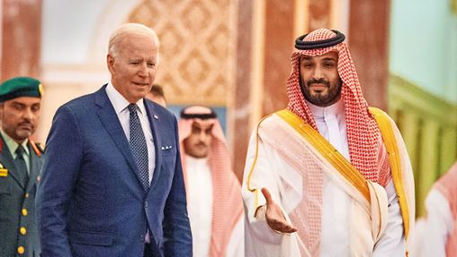 US-Präsident Joe Biden mit Kronprinz Mohammed bin Salman Foto: imago/Xinhua