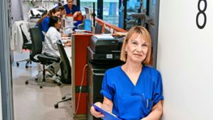 Heike Maiberg arbeitet  in der Notaufnahme am Krankenhaus Leonberg seit Kurzem in der Vier-Tage-Woche. Foto: Simon Granville/Simon Granville