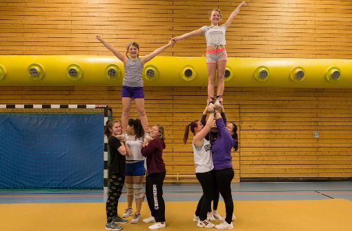 Die Cheerleaders sind  die neueste Sportgruppe beim SV Pattonville. Sie trainieren erst seit wenigen Wochen. Foto: Archiv/Christian Mateja