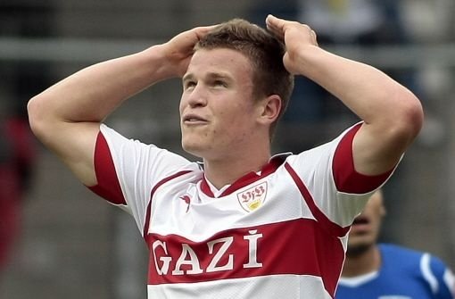 VfB-II-Kicker Tobias Rühle flog gegen Offenbach vom Platz. Foto: Pressefoto Baumann