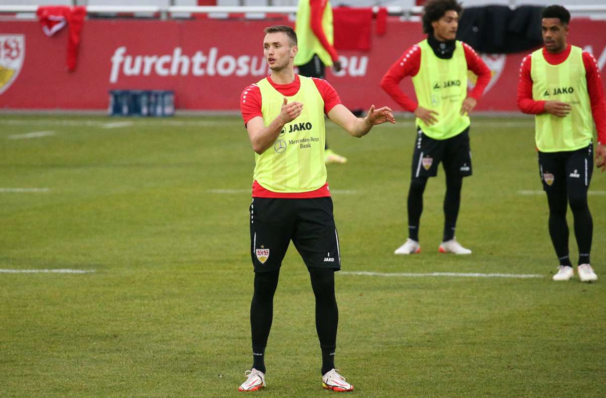 Stürmer Sasa Kalajdzic war lange verletzt, beim Trainingsauftakt des VfB stieg der Österreicher  wieder voll ins Mannschaftstraining ein.