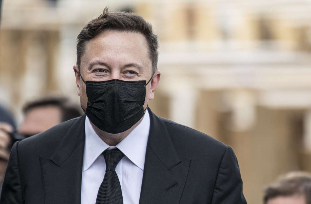 Elon Musk machte am Mittwoch Halt in Berlin. Foto: dpa/Fabian Sommer