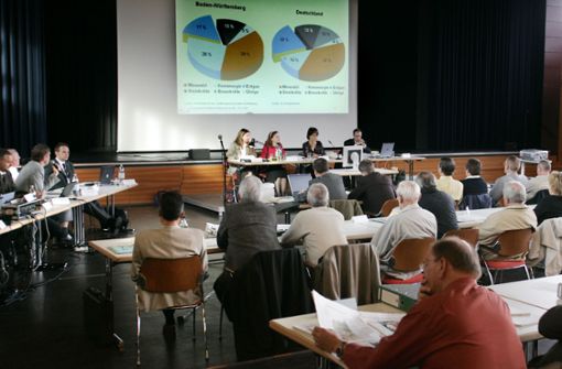 In der Eislinger Stadthalle war im Oktober 2005 das Projekt erörtert worden. Foto: /Horst Rudel
