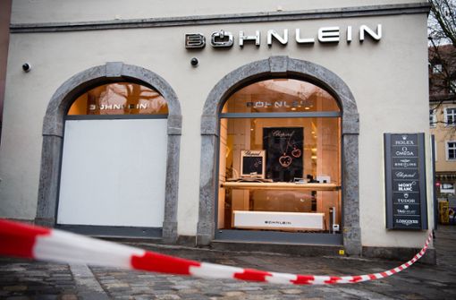 Das Juweliergeschäft am Eingang der Bamberger Fußgängerzone war bereits in der Vergangenheit Ziel eines Raubüberfalls. Foto: dpa