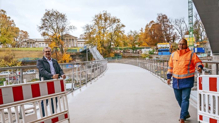 Fußgängersteg zum Rosensteinpark eröffnet