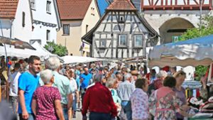 Pfingstmarktfest in Neckarort: Kaum ein Durchkommen in Mundelsheim