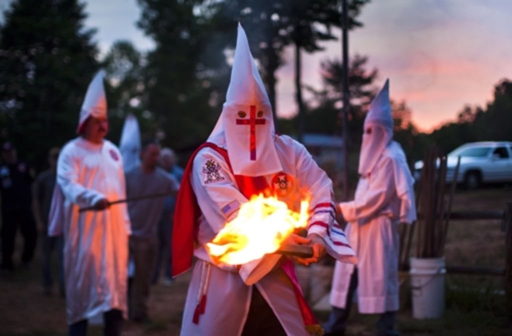 Um den rassistischen Geheimbund Ku-Klux-Klan wird es am heutigen Montag auch im NSU-Untersuchungsausschuss des Landtages gehen Foto: EPA