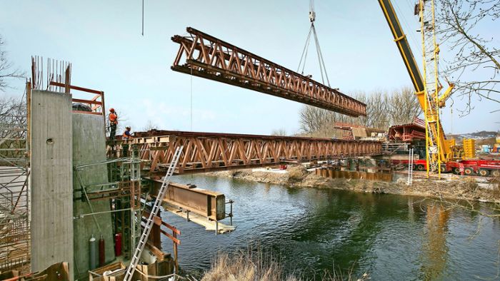 Brückenschlag über den Neckar für den ICE