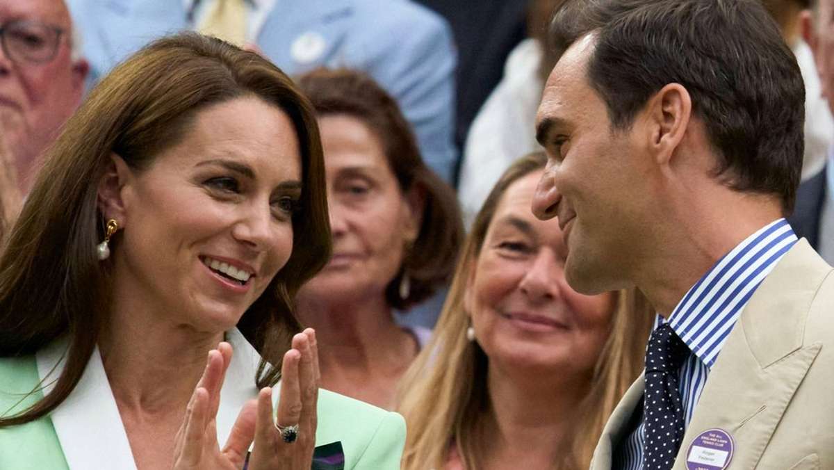 Sie ist ein begeisterter Tennisfan: Roger Federer schwärmt von Prinzessin Kate: Hat so viel Spaß gemacht