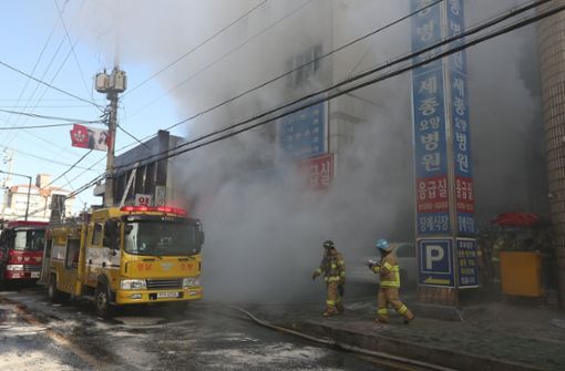 Bei einem Feuer in einem Krankenhaus in Südkorea sind mindestens 41 Menschen ums Leben gekommen. Foto: dpa/YNA