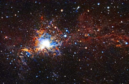 Orion ist im Februar im Südwesten zu sehen Foto: ESO