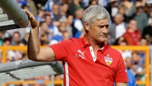 Am 9. Spieltag gehts gegen seinen Ex-Club Eintracht Frankfurt: VfB-Stuttgart-Trainer Armin Veh. Foto: Pressefoto Baumann
