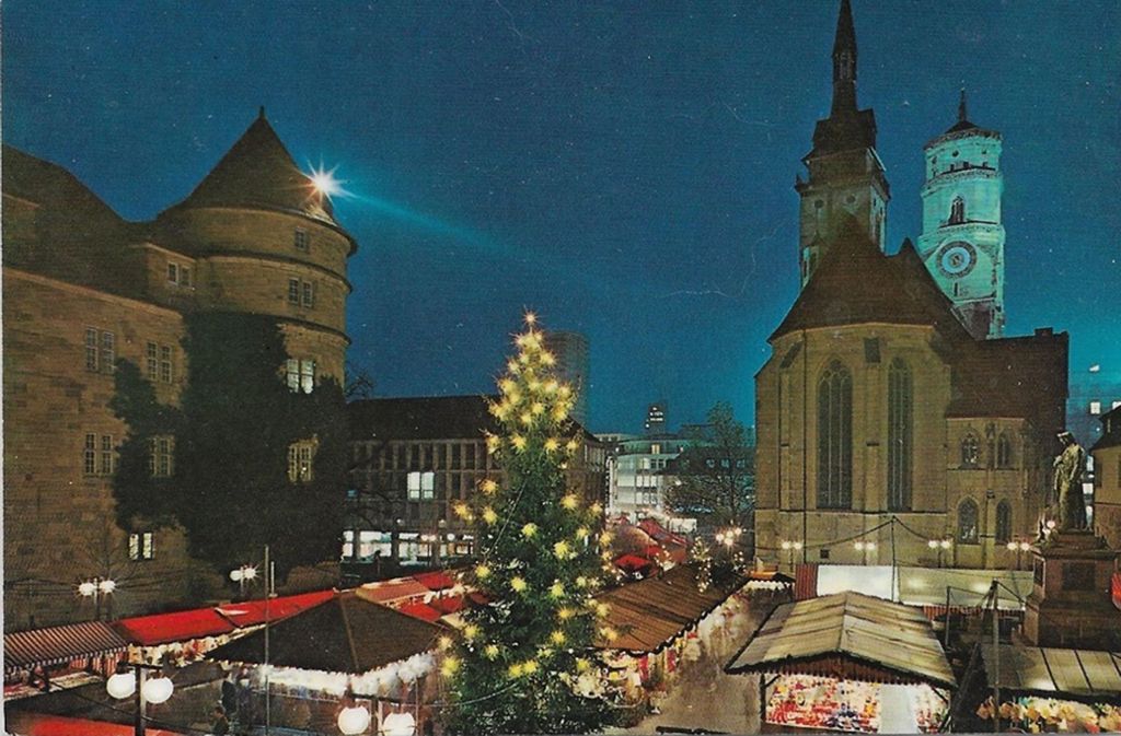 Weihnachtsmarkt im Jahr 1978.