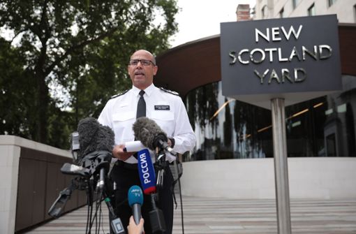 Neil Basu vom britischen Scotland Yard hat gute Nachrichten zu verkünden: Der Behälter mit dem Nervengift Nowitschok wurde gefunden. Foto: Getty Images Europe