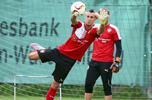 VfB-Keeper Odisseas Vlachodimos hat den Kollegen von FuPa Stuttgart ein Interview gegeben. Foto: Pressefoto Baumann