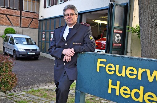 Feuerwehrkommandant Hans Eisele wünscht sich mehr Geld und mehr Wertschätzung für  die Freiwillige Feuerwehr. Foto: Georg Linsenmann