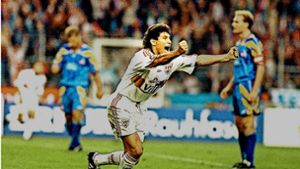 Im September 1996 gewann der VfB mit Krassimir Balakov  letztmals zuhause gegen Köln. Foto: Baumann