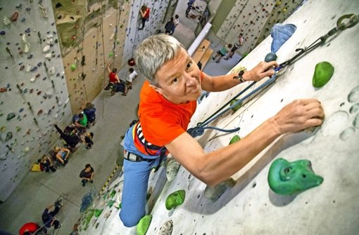 Claudia Wanke-Karbowiak klettert leidenschaftlich gern, weil sie dabei ihre Grenzen austesten kann. Ein paar weitere Eindrücke finden sich in unserer Fotostrecke. Foto: Liviana Jansen