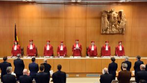 Das Bundesverfassungsgericht bei der Urteilsverkündung in Karlsruhe Foto: dpa