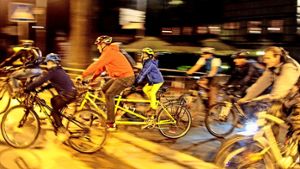 Die Fahrradkette ist der leuchtende Schlusspunkt des  Fahrradjahres. Foto: factum/Weise