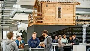 Im neuen Start-up-Zentrum von Bosch in Ludwigsburg kann man seine Besprechung auch in einer norwegischen Holzhütte abhalten. Foto: Robert Bosch GmbH