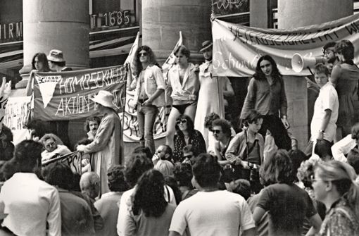 Am Königsbau wurde 1979 für die Abschaffung  des Paragrafen 175 demonstriert. Foto: Kraufmann