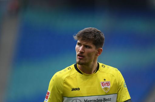 Gregor Kobel musste das Training abbrechen und ist äußerst fraglich für das Spiel gegen den FC Augsburg. Foto: AFP/Annegret Hilse