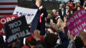 Unermüdlich im Land unterwegs: US-Präsident Donald Trump macht Wahlkampf. Foto: AFP