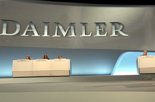 Die Daimler-Hauptversammlung in Berlin Foto: dpa