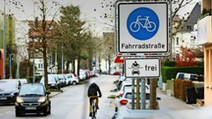 Die Fahrradstraße in Esslingen ist zu einem Unfallschwerpunkt  mutiert. Foto: Ines Rudel