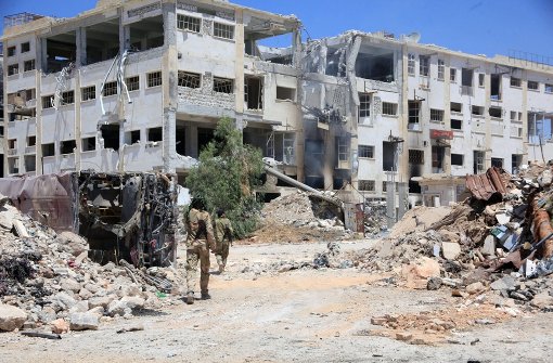 Regierungstruppen haben einen Stadtteil von Aleppo wieder erobert. Foto: SANA