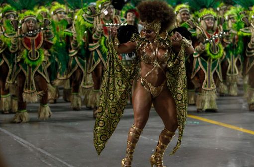 In Rio und São Paulo ließen es die Sambaschulen krachen. Foto: AFP