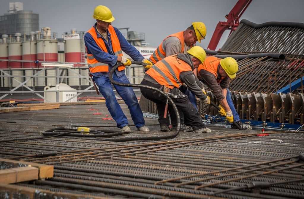 Für den neuen Tiefbahnhof werden große Mengen Stahl und Beton verarbeitet. Foto: Lichtgut/Julian Rettig