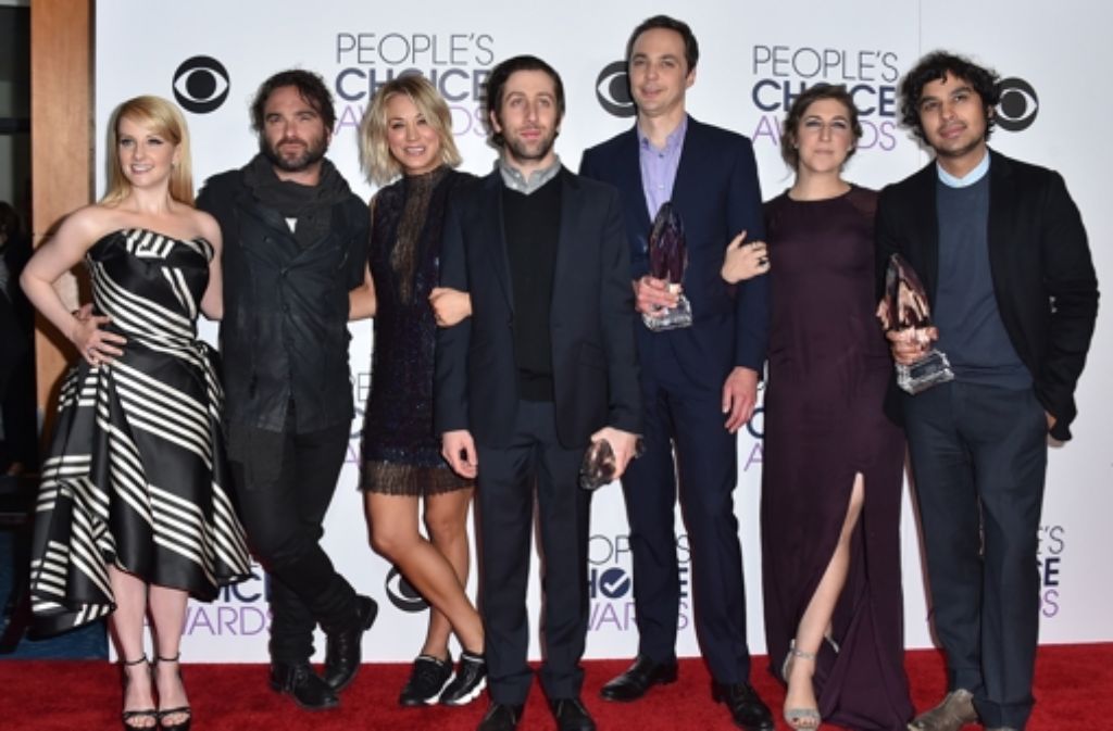 Die Schauspieler der TV-Serie „The Big Bang Theory“ räumten den Preis als beliebteste Fernsehserie ab.