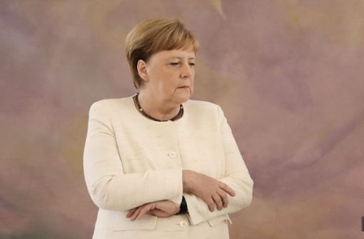 Angela Merkel scheint derzeit gesundheitlich angeschlagen. Foto: Kay Nietfeld/dpa