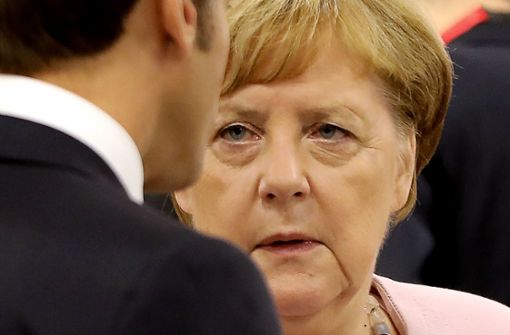 Schwieriges Verhältnis: Bundeskanzlerin Angela Merkel und Frankreichs Präsident Emmanuel Macron. Foto: AFP/Dominique Jacovides