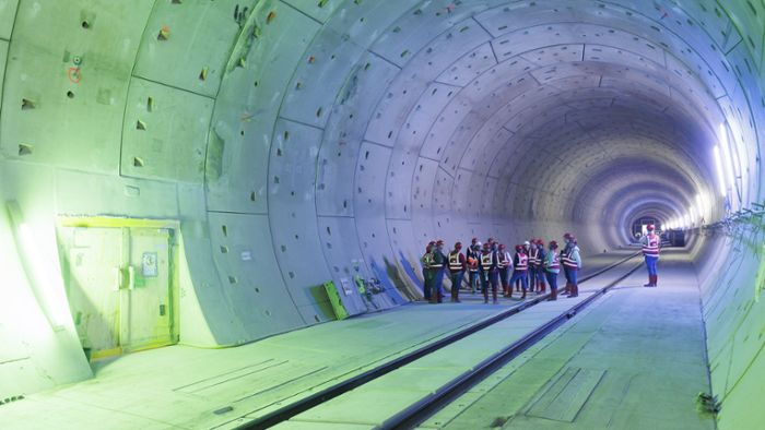 Stuttgart 21: Fildertunnel fasziniert Besucher bei Führung
