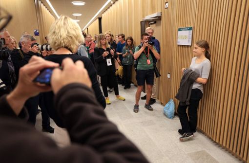 Greta Thunberg wartet in Malmö auf ihren Prozess. Foto: AFP/Andreas Hillergren