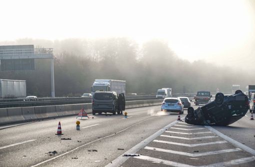 Der Unfall ereignete sich auf der A8 bei Leonberg. Foto: SDMG/Dettenmeyer