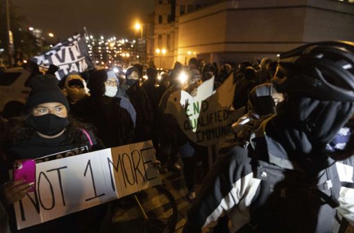 Nach dem Vorfall kam es in Columbus zu größeren Demonstrationen. Foto: AFP/Stephen Zenner