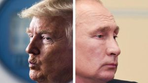 Der Roman „Doppelte Spur“ erzählt zwar eine fiktive Whistleblower-Geschichte, die Spur führt aber trotzdem zu Trump und Putin. Foto: imago/Itar-Tass, Zuma