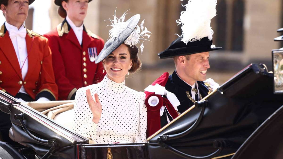 Prinzessin Kate beim Garter Day: Ihr Kleid ist eine Hommage an Dianas 80er-Looks