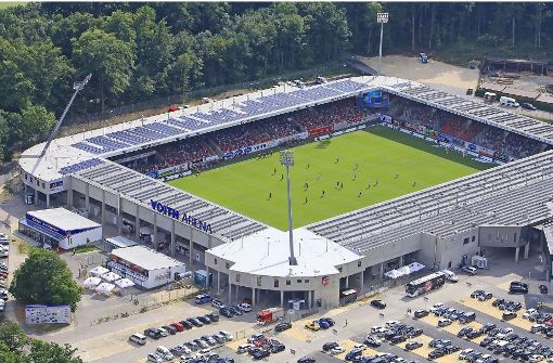 Die Stadt Heidenheim möchte die Voith-Arena gerne an den Zweitligaclub 1. FCH verkaufen - doch der lehnte dankend ab. Foto: Geyer-Luftbild