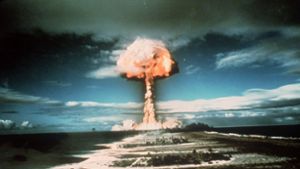 Ungeheure Zerstörungskraft: Französischer Atomtest im Jahr 1971. Foto: / dpa