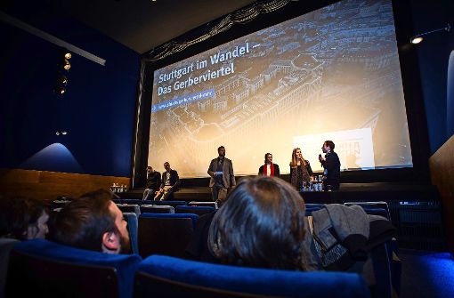 StN-Mittendrin: Diskussion über den Wandel der Stadt im Delphi-Kino. Foto: Lichtgut/Max Kovalenko