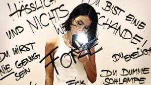 Ihre 2,5 Millionen Instagram-Abonnenten konfrontierte die Sängerin Lena Meyer-Landrut im November mit diesem Selfie vor einem Spiegel. Darauf hatte sie einige der Beleidigungen geschrieben, denen sie täglich ausgesetzt ist. Foto: Instagram