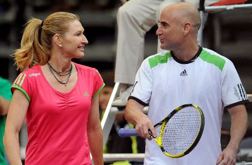 Traumpaar des Tennis: Steffi Graf und Andre Agassi Foto: EPA