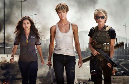 Drei starke weibliche Hauptfiguren – „Terminator“ ist in 2019 angekommen. Foto: glomex