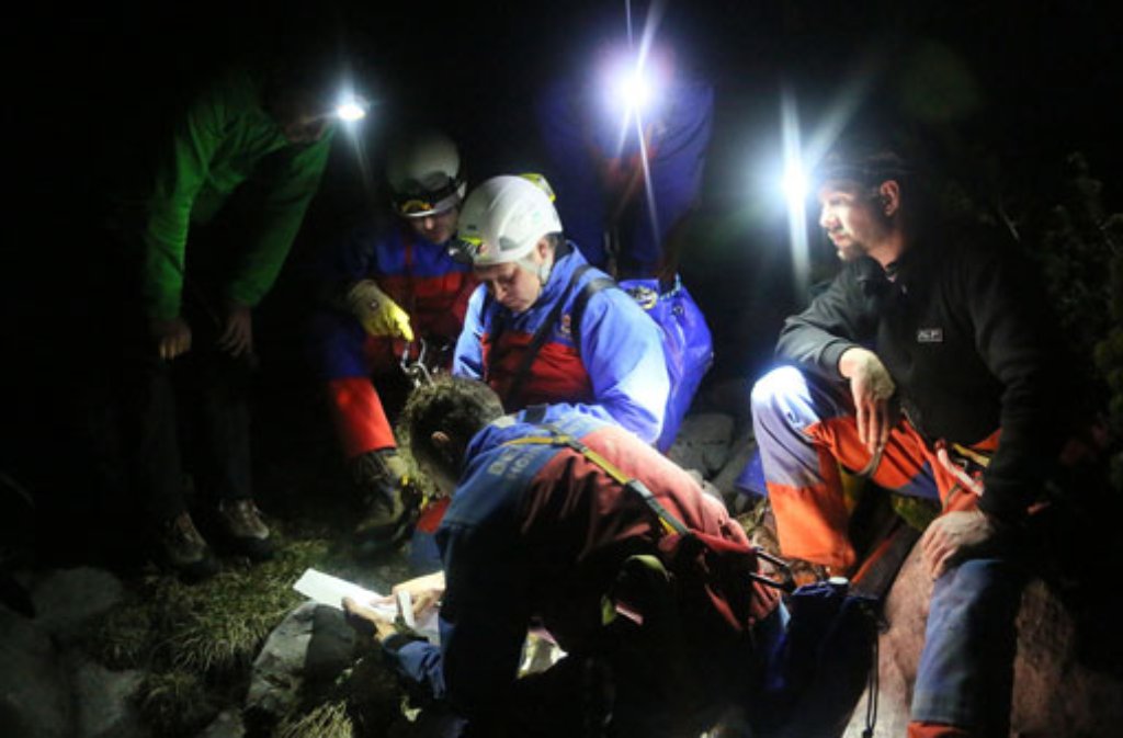 Ein Stuttgarter wartet schwerverletzt in der Riesending-Schachthöhle auf Rettung.