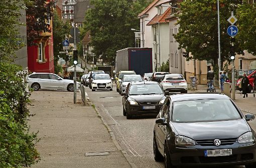 In der Schillerstraße  ist die Luft am stärksten mit Stickstoffdioxid belastet. Foto: Archiv (Oliver von Schaewen)